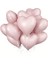 Soft Pembe Retro Kalp Folyo Balon 18 Inç 5 Adet 1