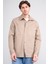 2276 Erkek Uzun Kol Cepli Regular Overshirt Gömlek Vizon 2