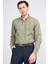 205 Erkek Uzun Kol Desenli Slimfit Cepsiz Gömlek Haki 1-3 1