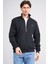 Çetinkaya Chester Polo 5282 Dik Yaka Fermuarlı Selanik Sweatshirt Siyah 1