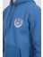 Çetinkaya Chester Polo 4227 3 Iplik Kapüşonlu Baskılı Indigo Sweatshirt 3