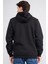 Çetinkaya Mentality 3034 Erkek 3 Iplik Kapüşonlu Fermuarlı Sweatshirt Siyah 5