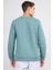 Çetinkaya Mentality 3970 3 Iplik Bisiklet Yaka Baskılı Mavi Yeşil Sweatshirt 4