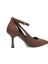 Elit 25KMST1117Z Kadın Klasik Topuklu Ayakkabı Kahverengi 4