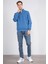 Çetinkaya Mentality 3907 3 Ip Dik Yaka Indigo Sweatshirt 2