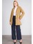 Çetinkaya Fithit 5320 Kadın Loose Fit Kaşe Kaban Camel 3