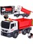 1:12 Sürtmeli Sesli Işıklı Kırmızı Damperli Oyuncak Kamyon 1