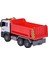 1:12 Sürtmeli Sesli Işıklı Kırmızı Damperli Oyuncak Kamyon 3