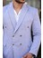 Erkek Slim Fit Penye Kumaş Kruvaze Ceket 3