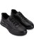 Erkek Hakiki Deri Siyah Sneakers & Spor Ayakkabı 298 1401-F603 Erk Ayk SK25-26 Sıyah Atlas 2