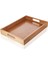 Bambu Dikdörtgen Sunum Tepsi, Bambu Sofra Tepsisi, Çay Tesisi (35CMX25CMX6CM) 1