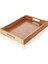 Bambu Dikdörtgen Sunum Tepsi, Bambu Sofra Tepsisi, Çay Tesisi (35CMX25CMX6CM) 2
