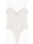 Dantel Yaka Askılı Bodysuit Ekru 1