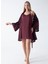 Bordo Kadın Sabahlık 50VIV10418 1