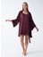 Bordo Kadın Sabahlık 50VIV10418 2