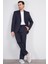 9148 Erkek Mono Yaka Slimfit Takım Elbise Koyu Lacivert 2