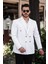 Erkek Slim Fit Penye Kumaş Kruvaze Ceket 1
