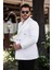 Erkek Slim Fit Penye Kumaş Kruvaze Ceket 2