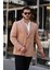 Erkek Slim Fit Penye Kumaş Kruvaze Ceket 1