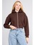 K26 24K107 Kahve Kadın 3 Ip Sardonlu Fermuarlı Sweat 1