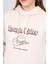 Çetinkaya Fithit 8621 Kadın Kapüşonlu Oversize Baskılı Sweatshirt Taş 3