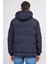 400 Lacivert Erkek Kapüşonlu Astarlı Dolum Mont 4