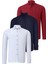 Üçlü Set G721 Dewberry Erkek Gömlek-Lacivert-Beyaz-Bordo 1