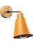Konikkem Hareketli Başlık Metal Sıvama Tekli Mafsallı Natural Ahşap Aplik Turuncu KONIKKEM-N-615 2