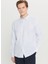 Tailored Fit Düğmeli Yaka Açık Mavi Erkek Gömlek ACE020261601_AMV 3