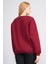 Çetinkaya Fithit 8514 Kadın Bisiklet Yaka 3 Iplik Loose Fit Sweatshirt Bordo 4