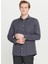 Tailored Fit Italyan Yaka Antrasit Erkek Gömlek ACE020261600_ATR 3