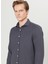 Tailored Fit Italyan Yaka Antrasit Erkek Gömlek ACE020261600_ATR 4