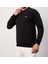 Basıc Bisiklet Yaka Regular Fit Siyah Uzun Kol 1