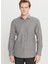 Tailored Fit Italyan Yaka Gri Erkek Gömlek ACE020261606_GRI 3