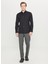Tailored Fit Italyan Yaka Siyah Erkek Gömlek ACE020261606_SYH 2