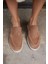 Amor Kadın Tutun Nude Gercek Suet Loafer Ayakkabı 5