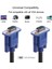 Vcom CG341AD-3.0 Mavi Konnektör Siyah 3mt VGA M-Vga M Kablo 2