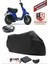 Yamaha Bws 100 Motor Brandası Siyah Arka Çanta Uyumlu Motorsiket Brandası Motor Örtüsü Çadır Su Geçirmez Motosiklet Kılıfı Motor Brandası 1