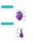 Pastel Balon Baskısız (100 'lü) Mor 2