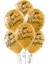 Metalik Balon Çepeçevre Baskılı 20LI -Altın Siyah Iyiki Doğdun 1