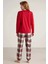 Mdb Nautıca W606 Kadın Uzun Kollu Ekoseli Pijama Takımı 4