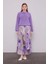 MOR-LİLA Bel Büzgülü Etek Takım 1