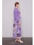 MOR-LİLA Bel Büzgülü Etek Takım 2