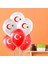 Pastel Balon Baskılı 10LU -Ay Yıldız Baskılı- 2