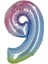 Rainbow 9 Rakam Folyo Balon 40" 1