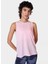 SB9666-660 Soft Flow Studıo Tank Pembe Normal Düz Kadın Atlet 1
