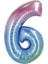 Rainbow 6 Rakam Folyo Balon 40" 1