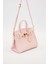 Pembe Aksesuar Detaylı Büyük El Çantası 2