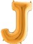 J Harf Altın Folyo Balon 102CM 1