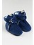 Lacivert, Organik Pamuk Astarlı, Bebek Pandufu, Kaydırmaz Tabanlı Ilk Adım Ev Patiği 8